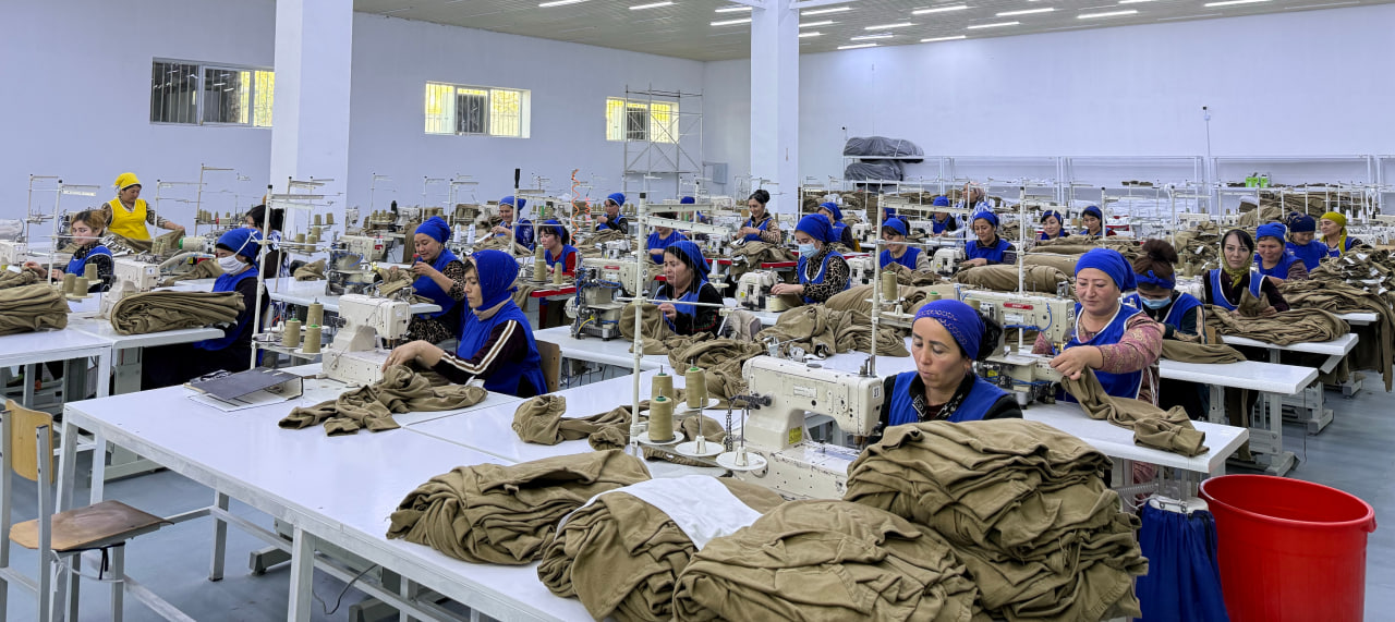 SAAS Teks Invest garment production floor in Uzbekistan